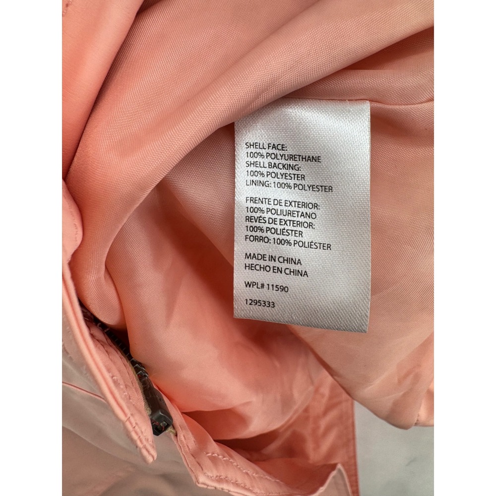 Weatherproof Vintage Mens Pink Hooded Rain Jacket Windbreaker Size M - Picture 4 of 4